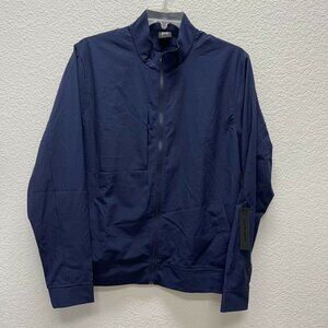 Grand Running Club Marco Jacket Men's L Large Blue Navy NWT Athleisure Athletic
